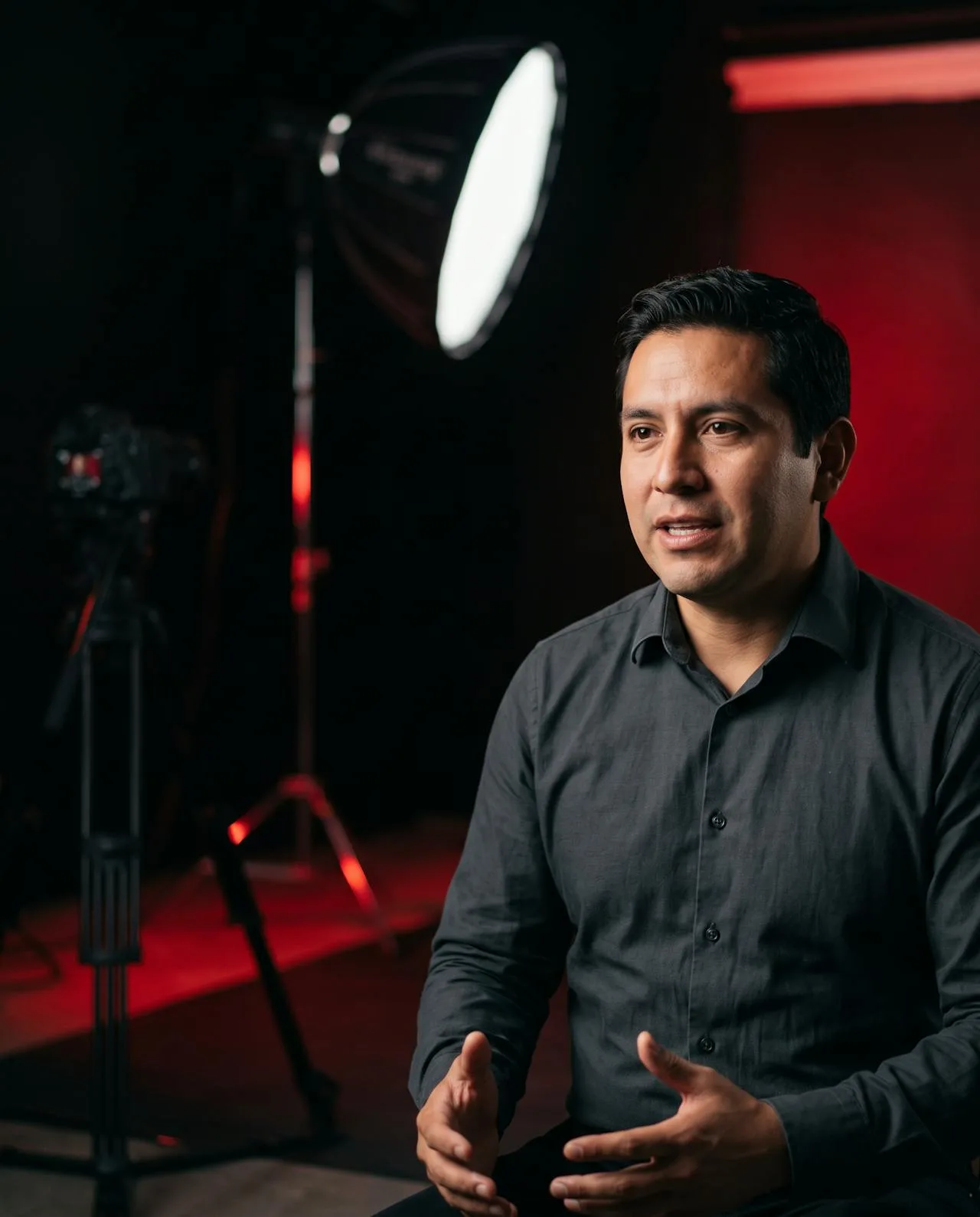 Cuadro de una entrevista en el estudio